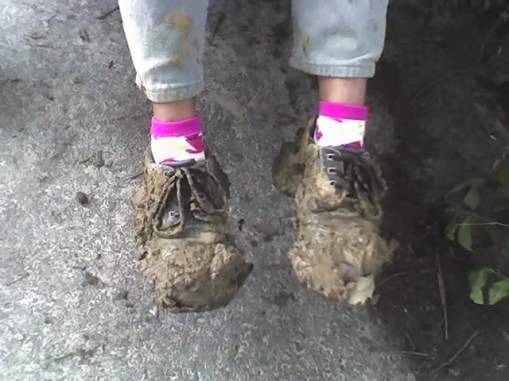 pink mud shoes