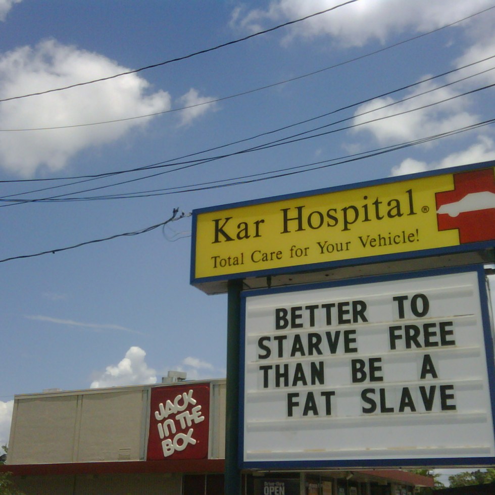 better to starve free than be a fat slave