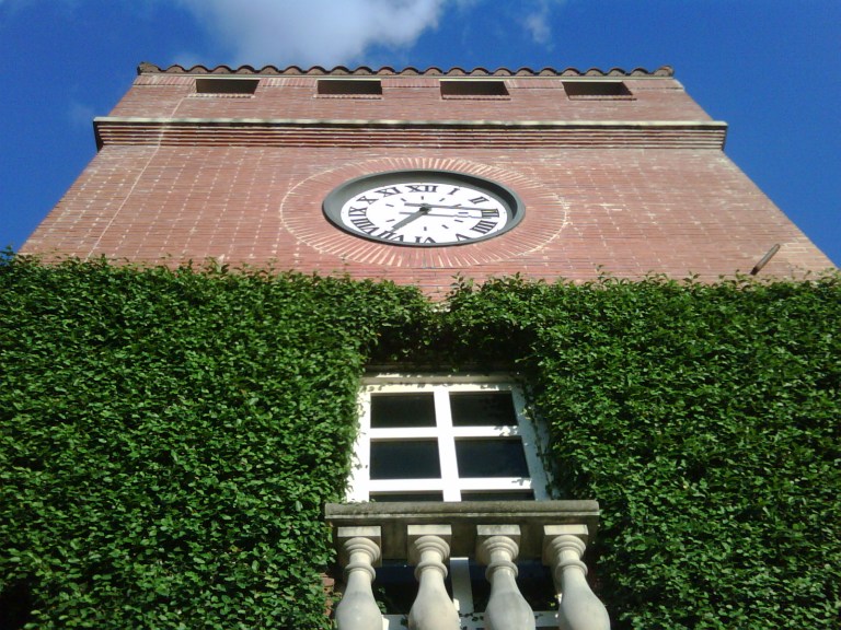 the clock tower at uptown park