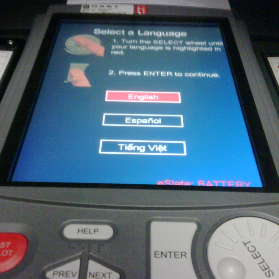 eslate voting machine