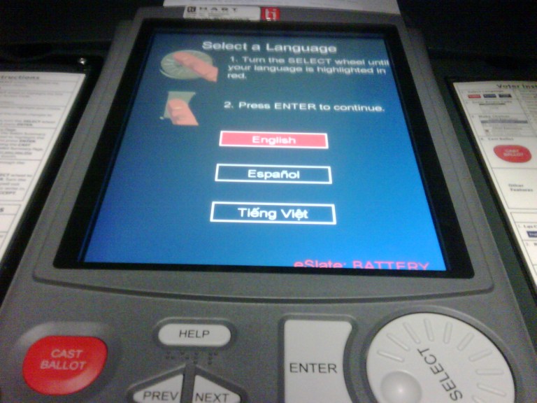 eslate voting machine