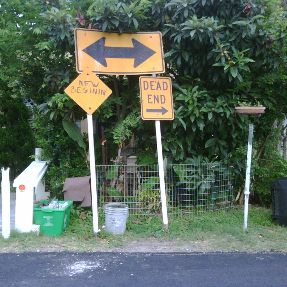 dead end sign