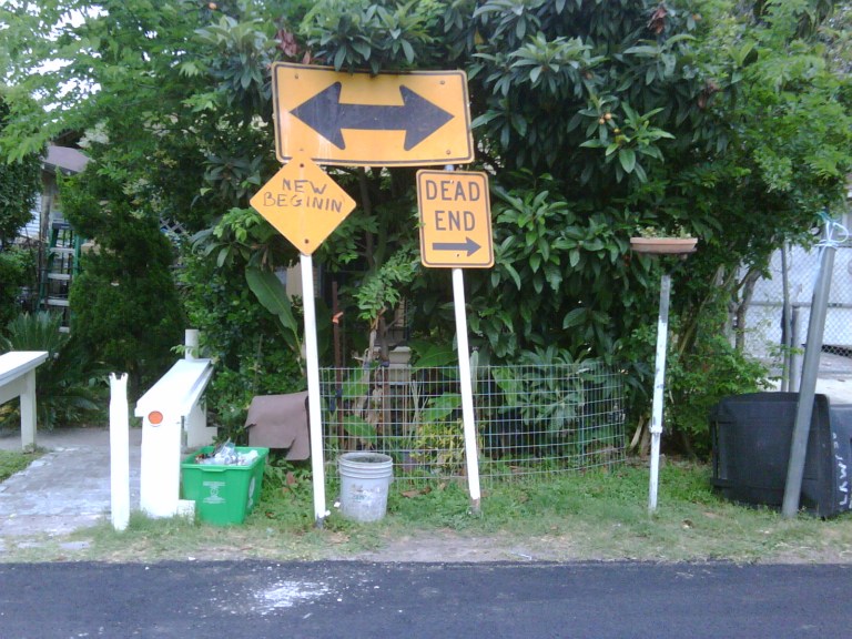 dead end sign